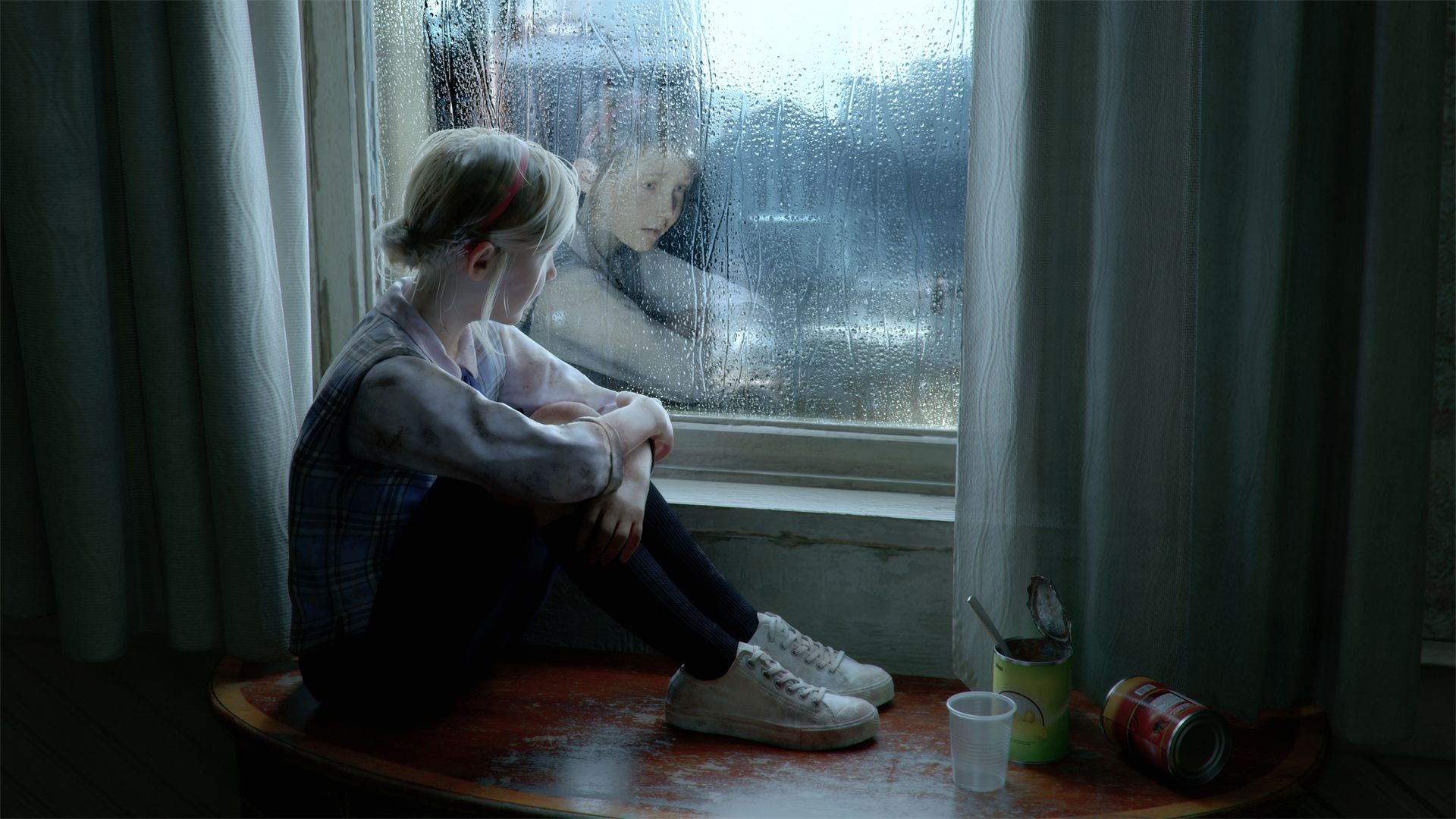 Girl by the window. Wallpaper from Resident Evil 2