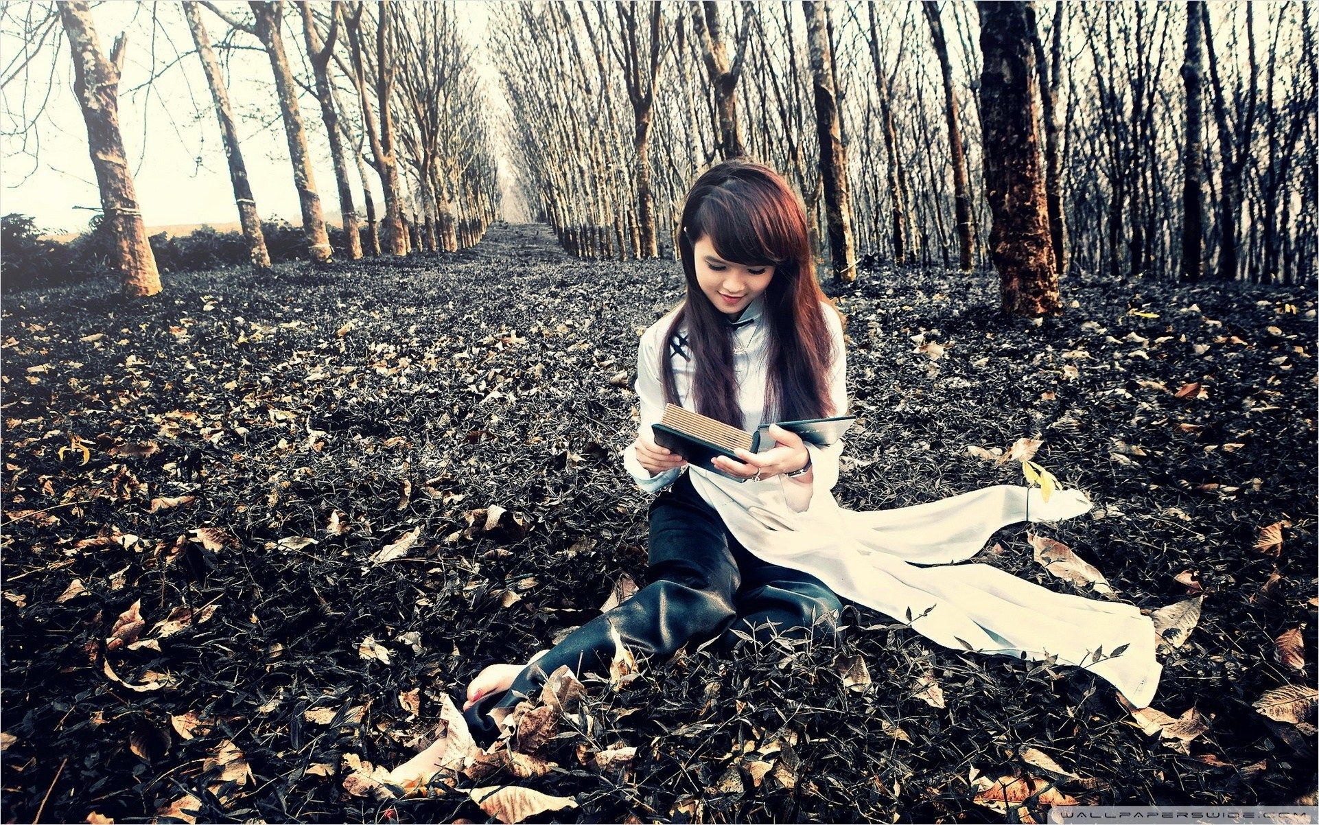 Girl Reading A Book