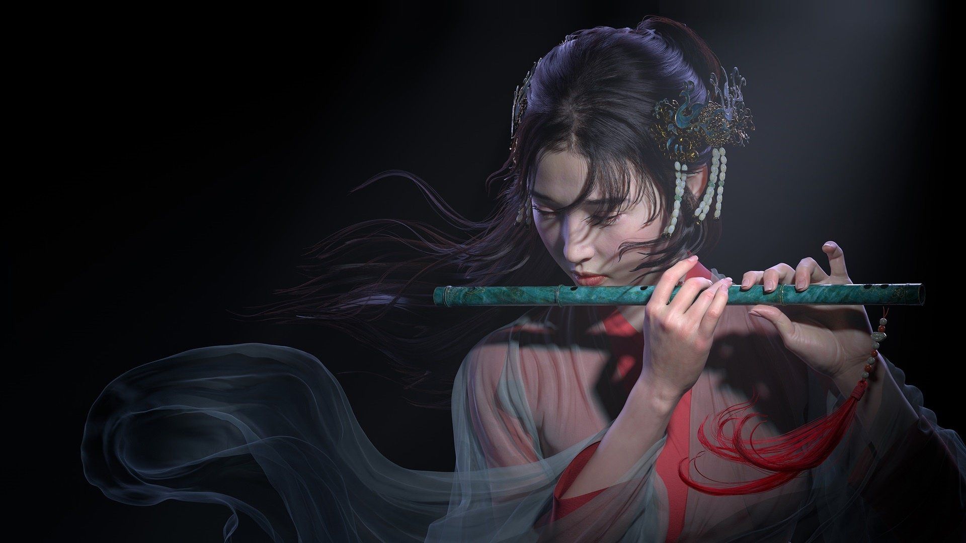 Girl And Flute Wallpapers - Wallpaper Cave