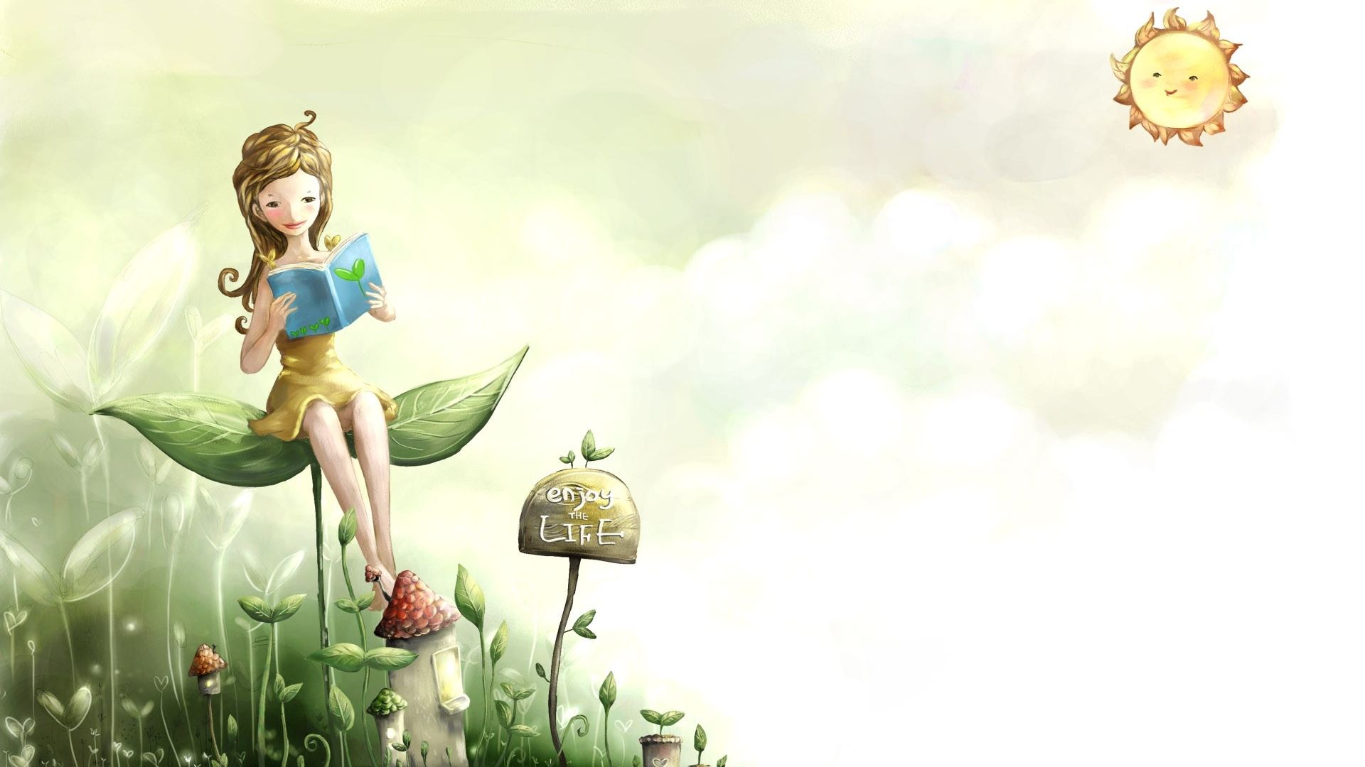 Free download Girl Reading Book Wallpaper 282 Wallpaper