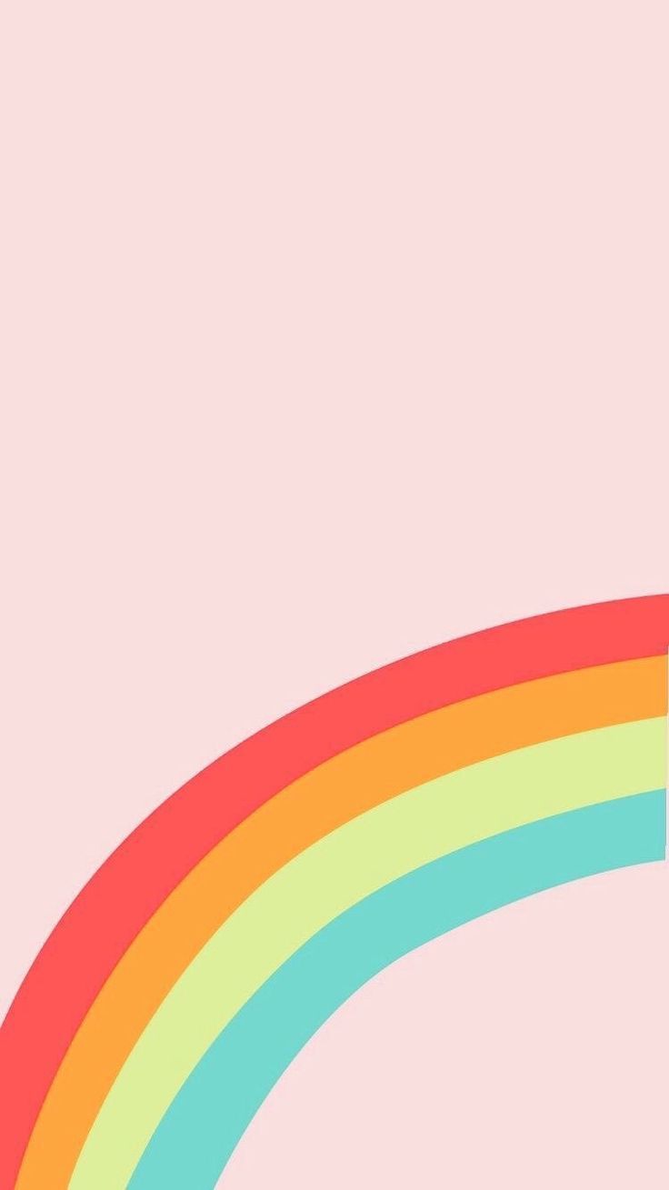 Simple Aesthetic Rainbow Wallpaper