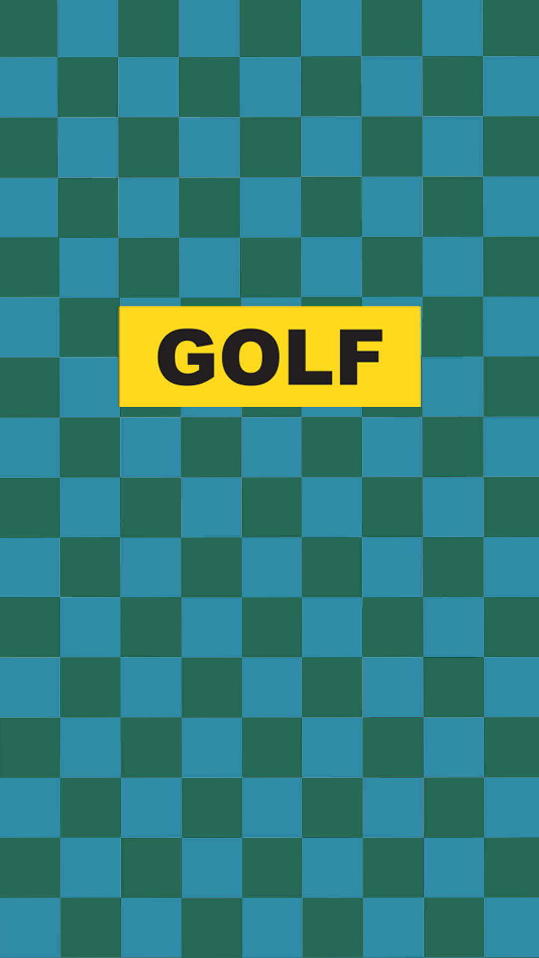 Made a phone wallpaper out of the yellow golf box logo. feel free