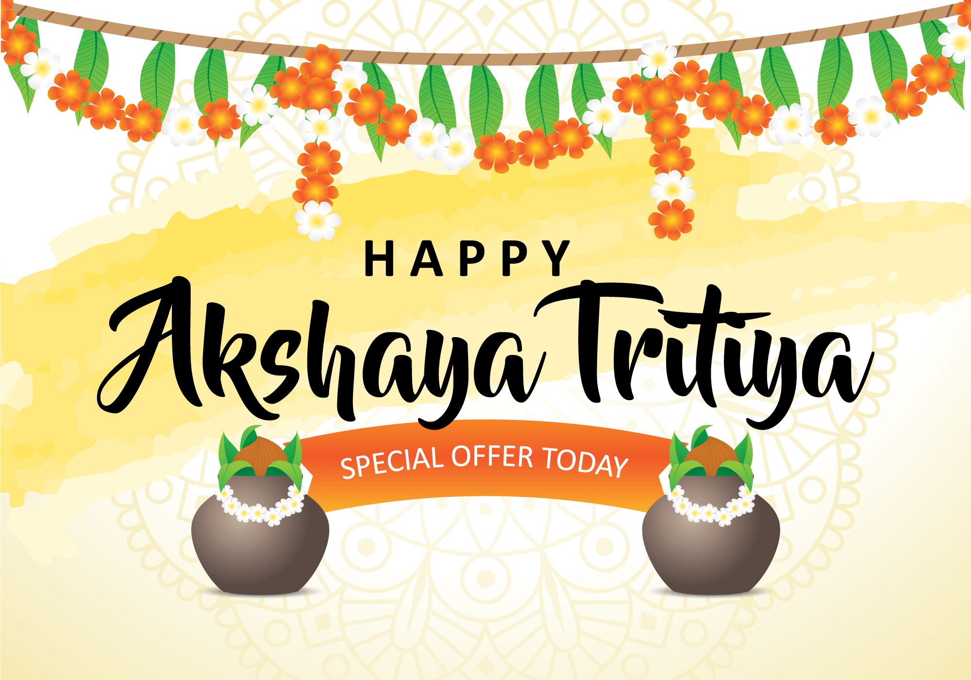 Happy Akshaya Tritiya Background Free Vectors, Clipart