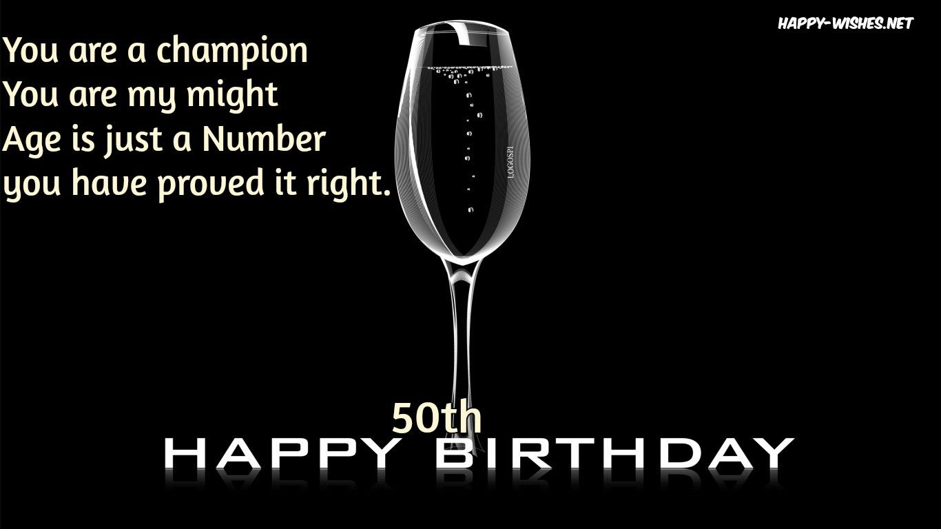 Happy 50th Birthday wishes & image