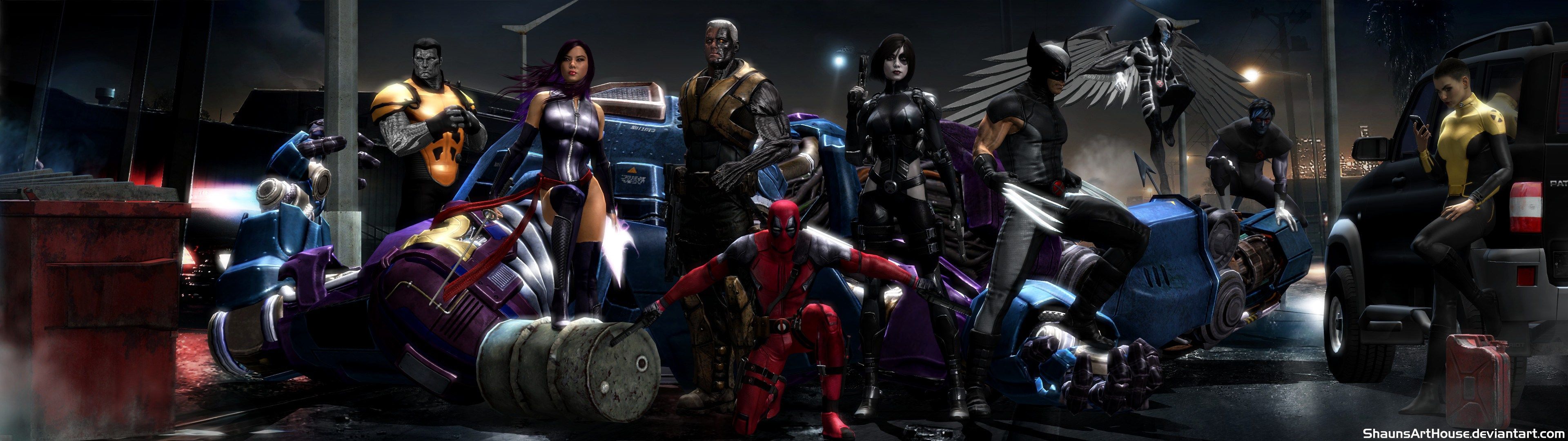 Deadpool X Force, HD Superheroes, 4k Wallpaper, Image