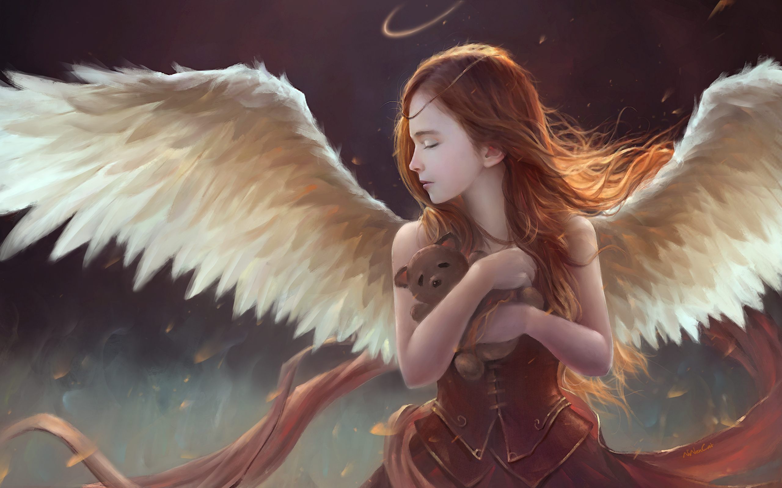 Angel Girl Wallpaper Girl With Wings, Download Wallpaper