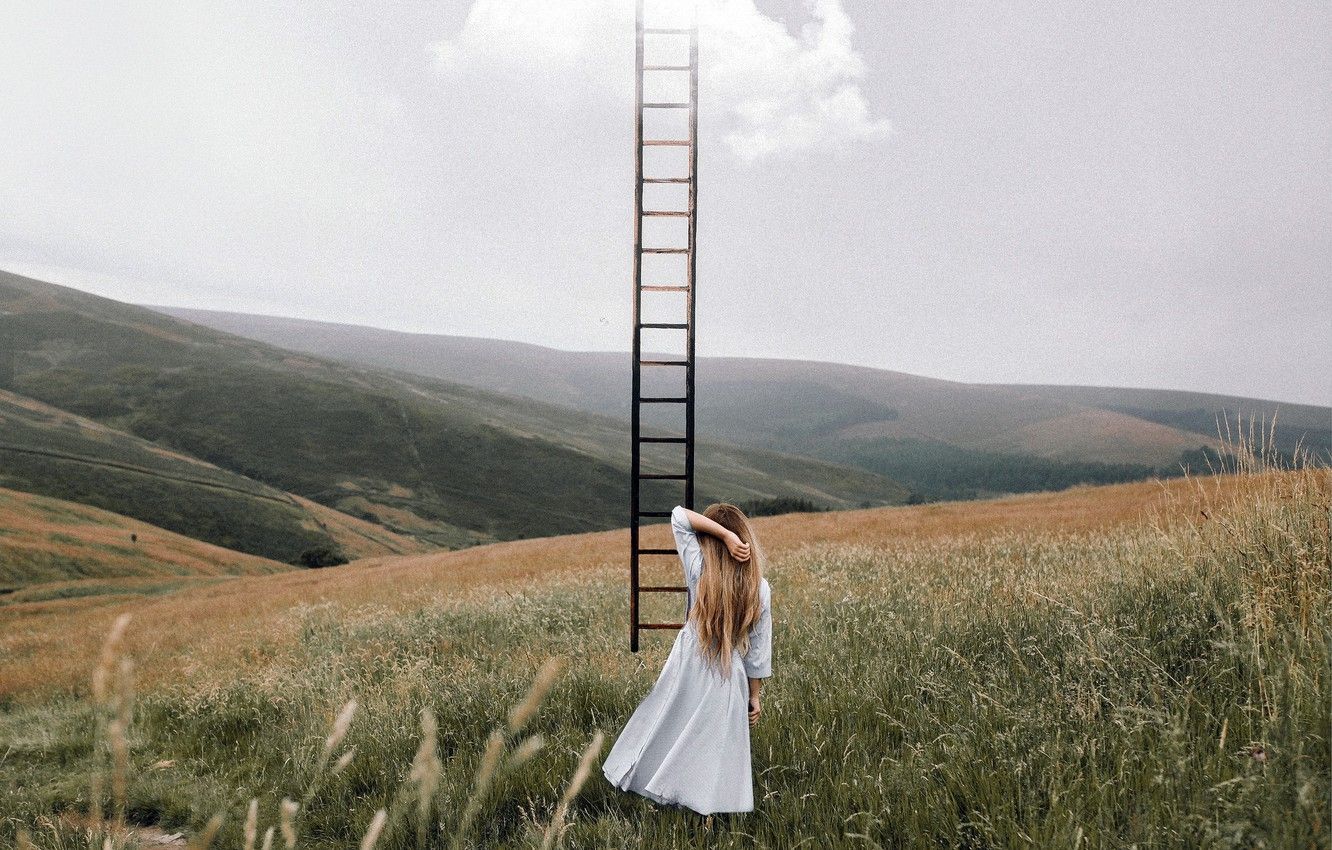 Girl And Ladder Wallpapers - Wallpaper Cave