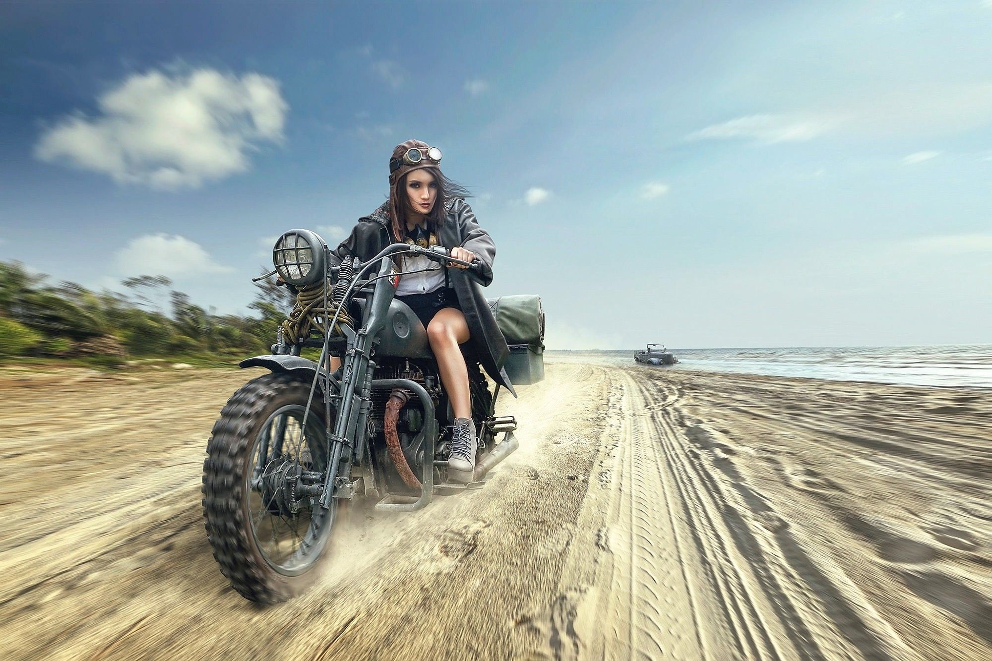 women, Women With Motorcycles, Motorcycle Wallpaper HD / Desktop