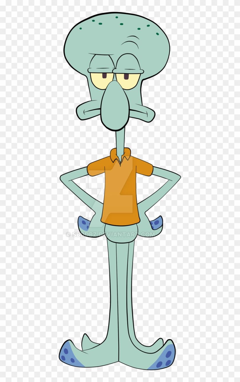 Squidward Tentacles With Transparent Background