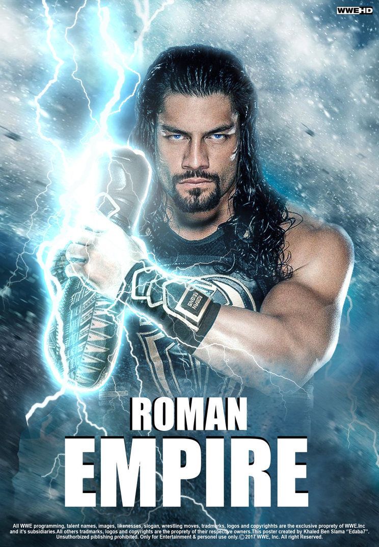 WWE Roman Reigns Roman Empire Poster 2017