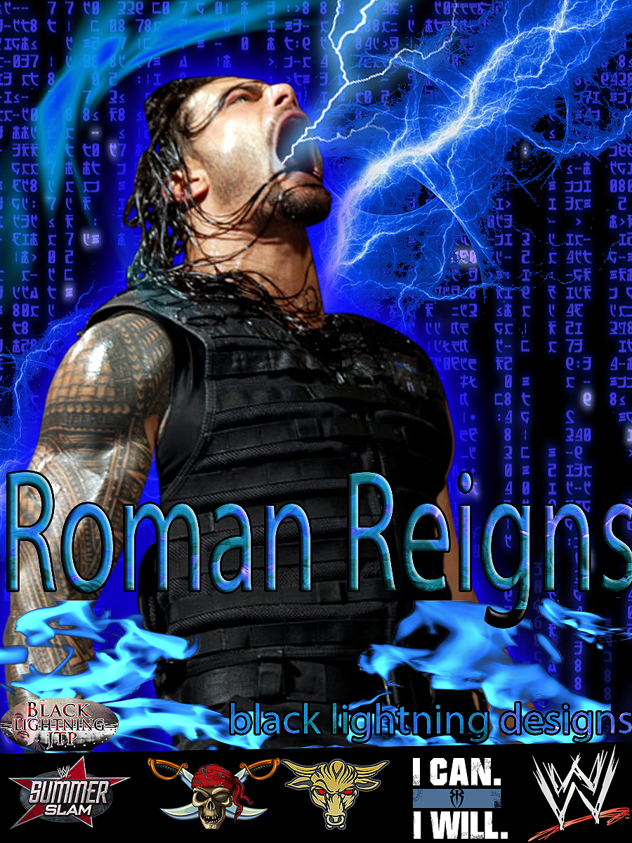 Roman Reigns With Lightning Wallpapers - Wallpaper Cave