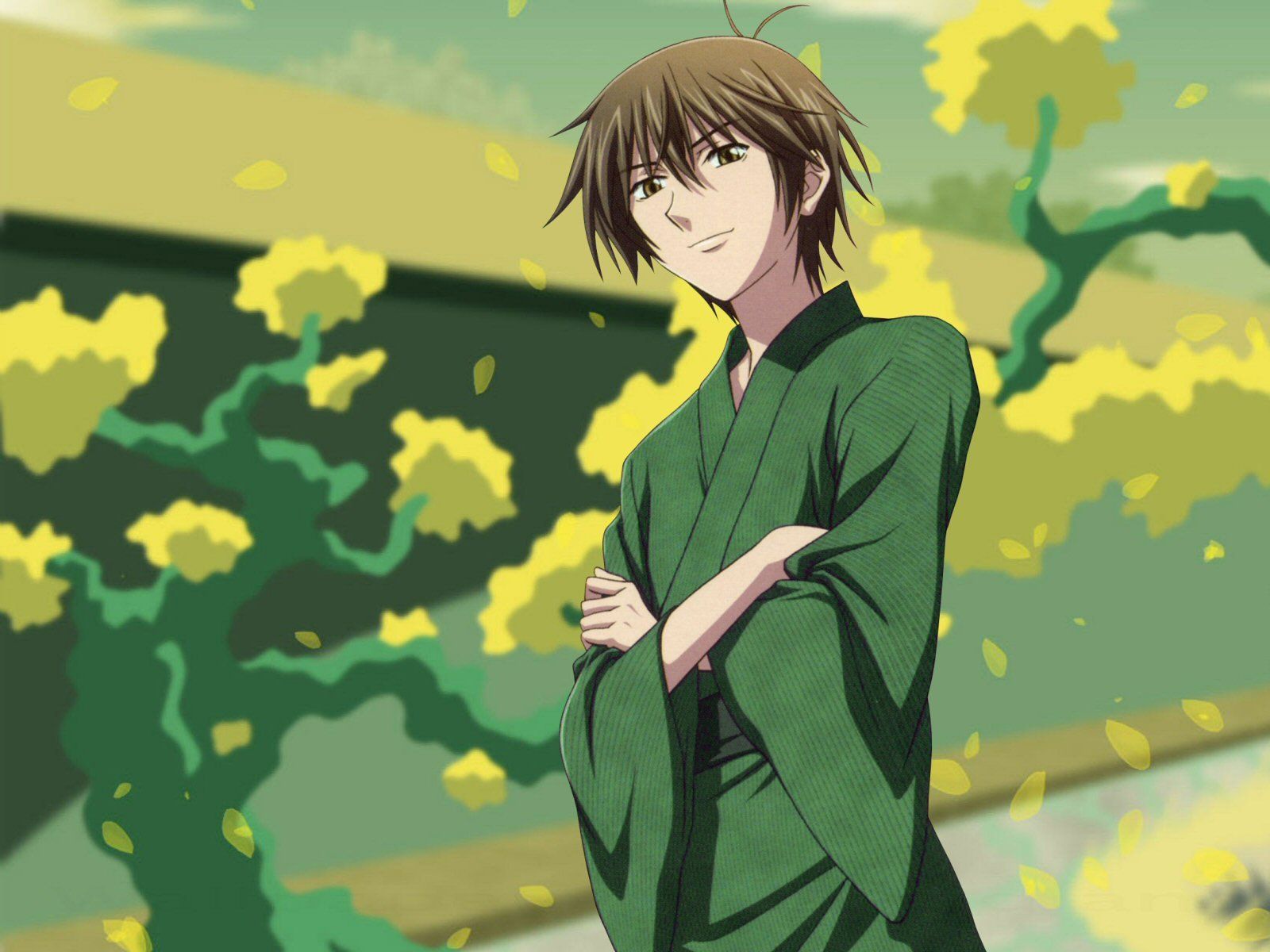 Kimono anime boys arms crossed wallpaperx1200
