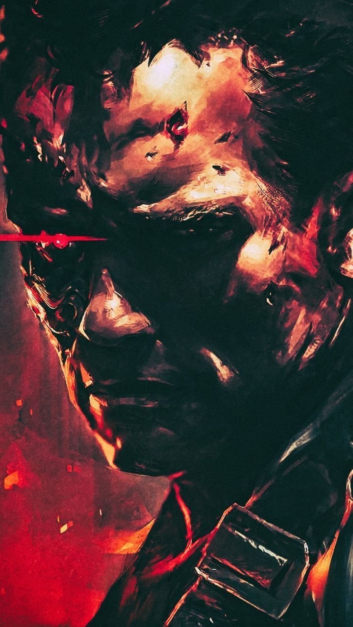 Terminator 2, T 800, Cyborg, Arnold Schwarzenegger, Movie, Art