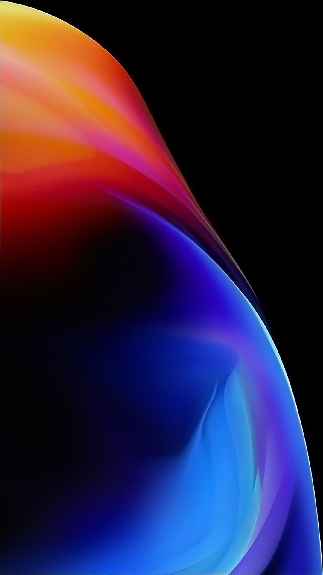 Notchless gradient wallpapers for iPhone X