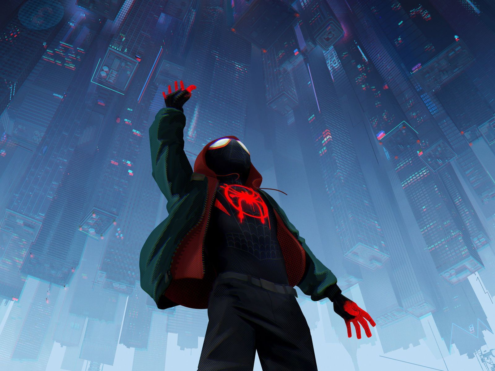Spiderman Into The Spiderverse 2018 Official Poster, HD 8K