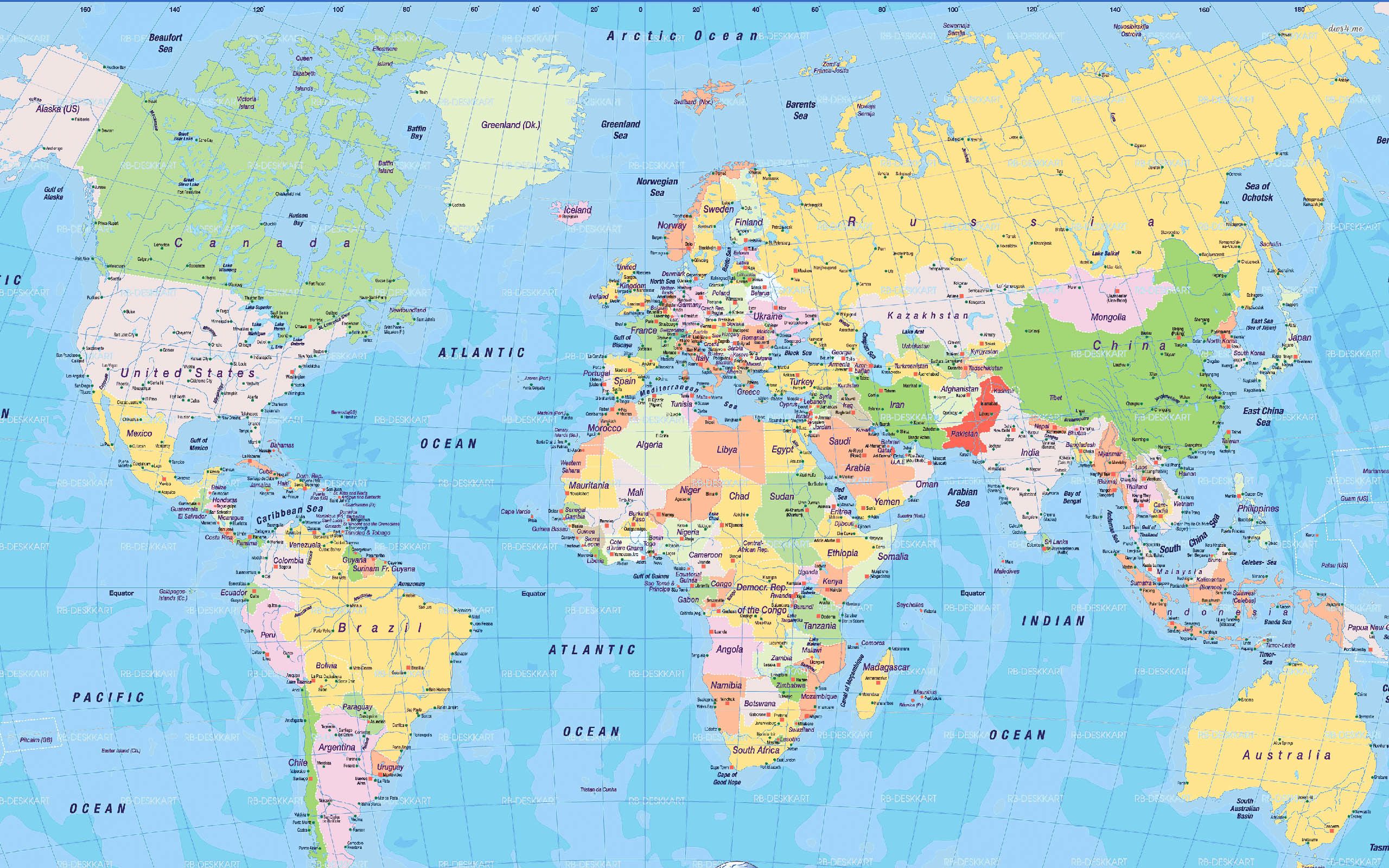 Free Download World Atlas Map 