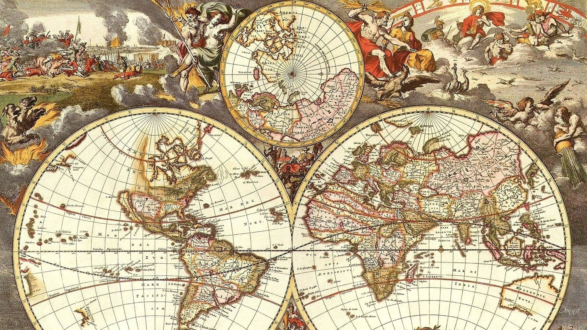 Antique World Map Wallpaper Free Antique World Map Background