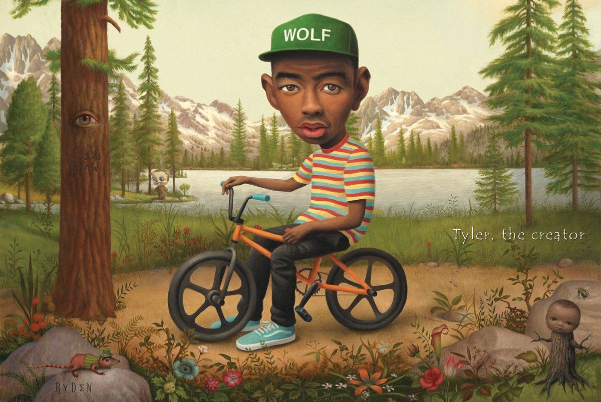 Tyler the Creator Music Poster 24x36 Wolf on a Bicycle