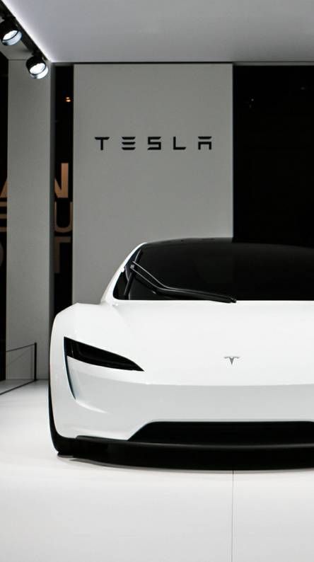 Tesla Roadster phone wallpaper