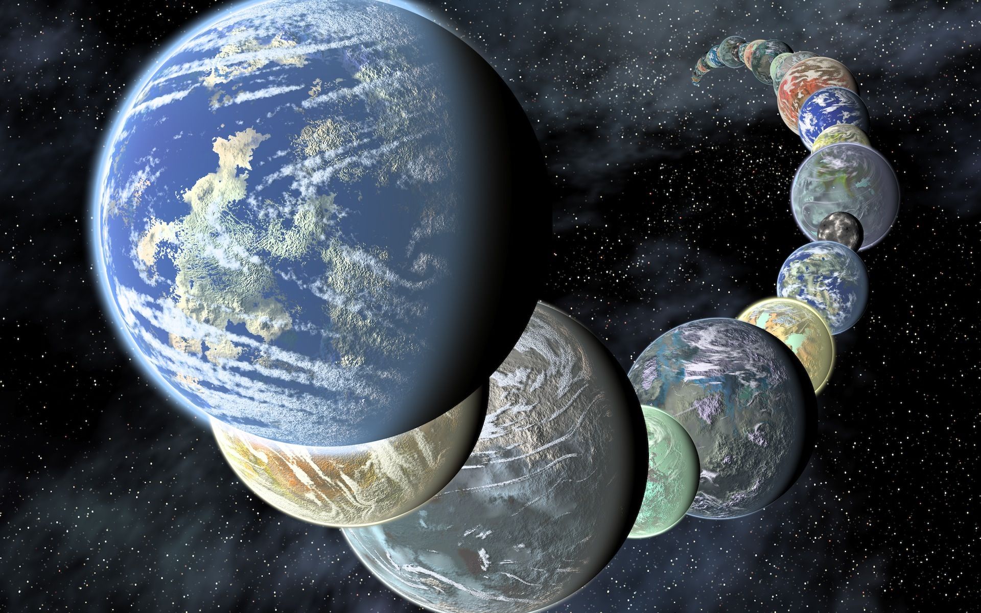 Billion Alien Planets Space Wallpaper
