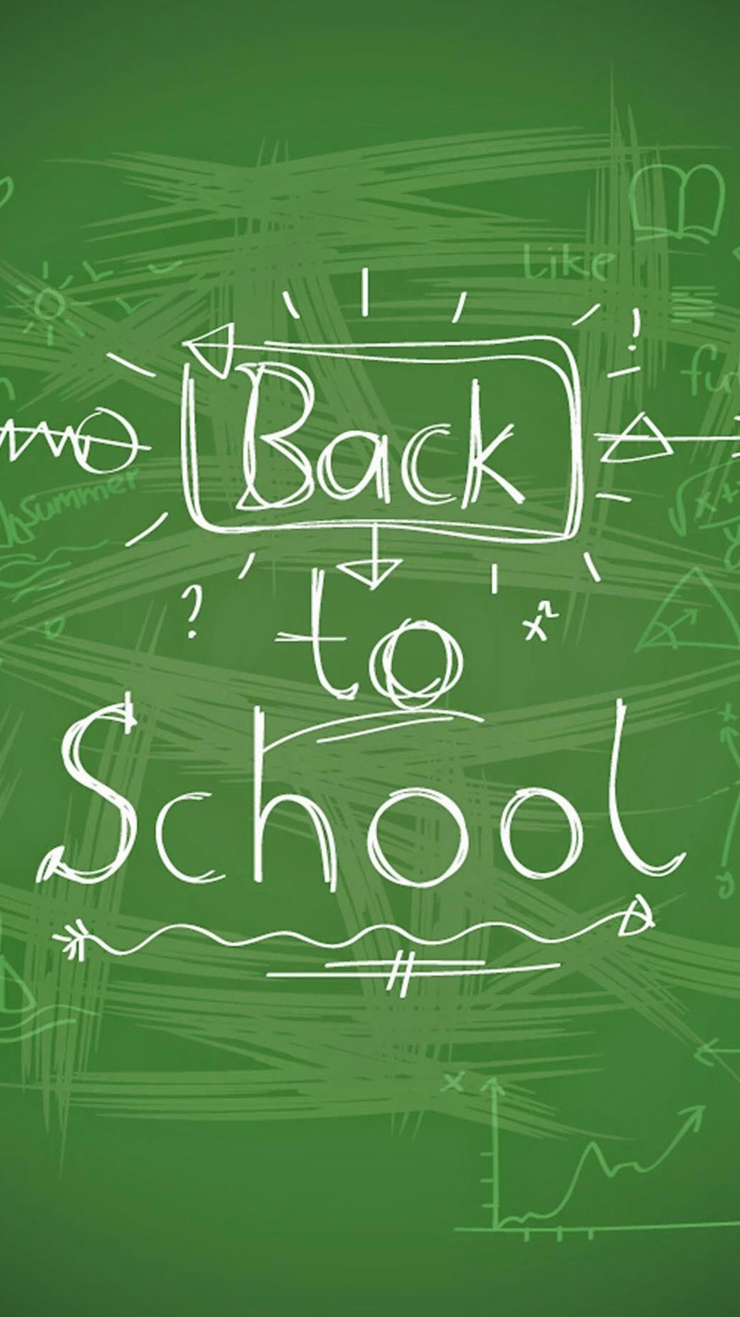 Back To School Handwriting iPhone 8 Wallpaper Free Download