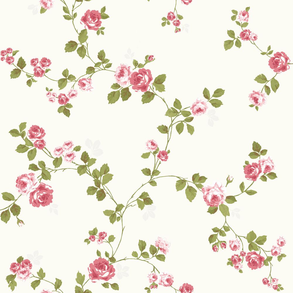 Shabby Chic Wallpaper Vintage Style