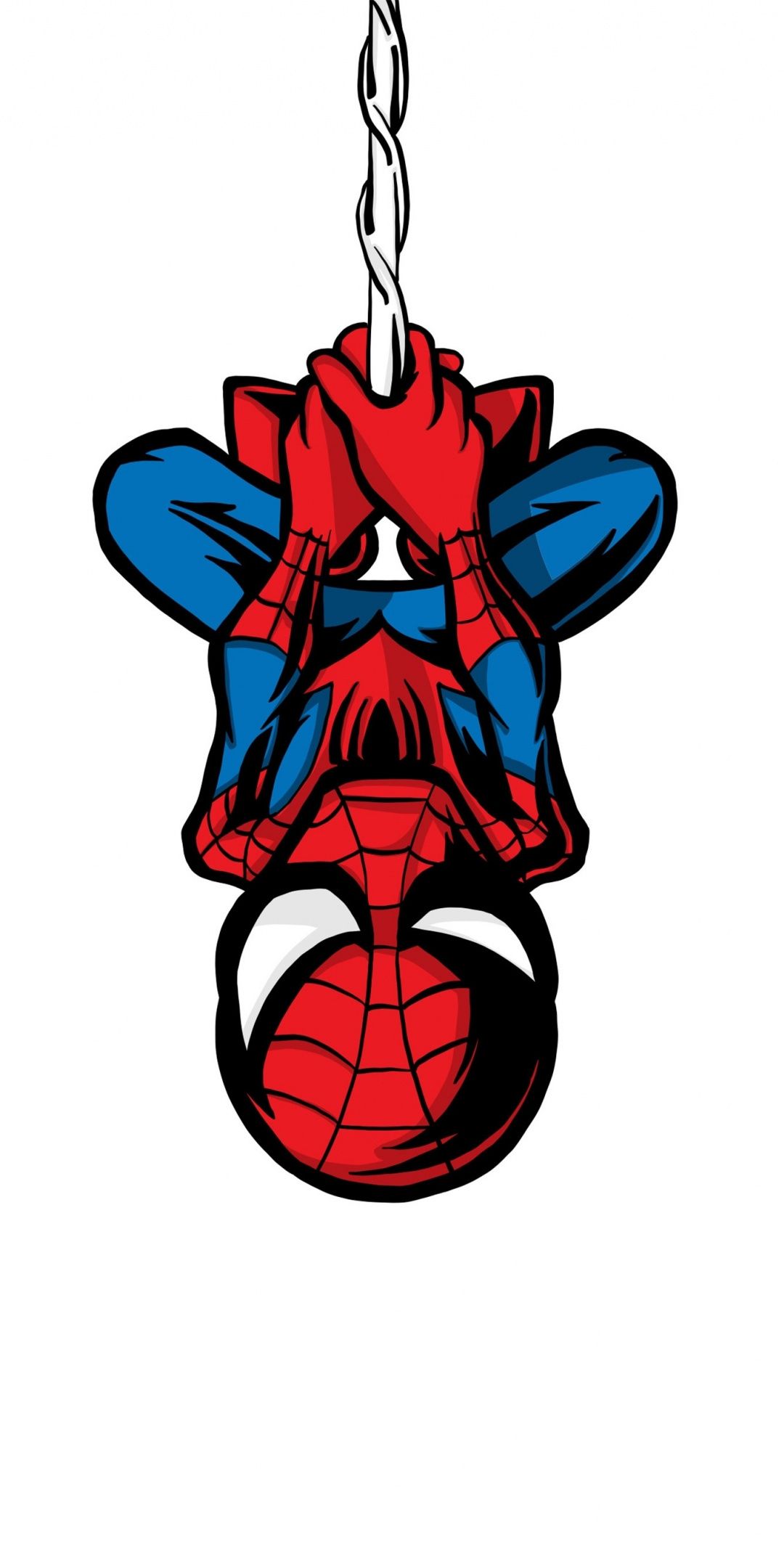 Download 1080x2160 Wallpaper Spider Man, Illustration, Minimalist