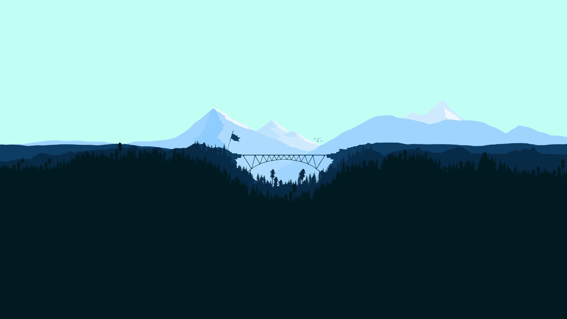Wallpapers of the week minimalist mountains continued