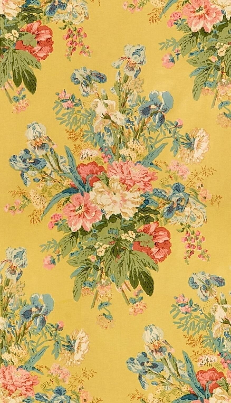 Favorite Fall Chintz Fabric, Used At Parish Hadley. Floral