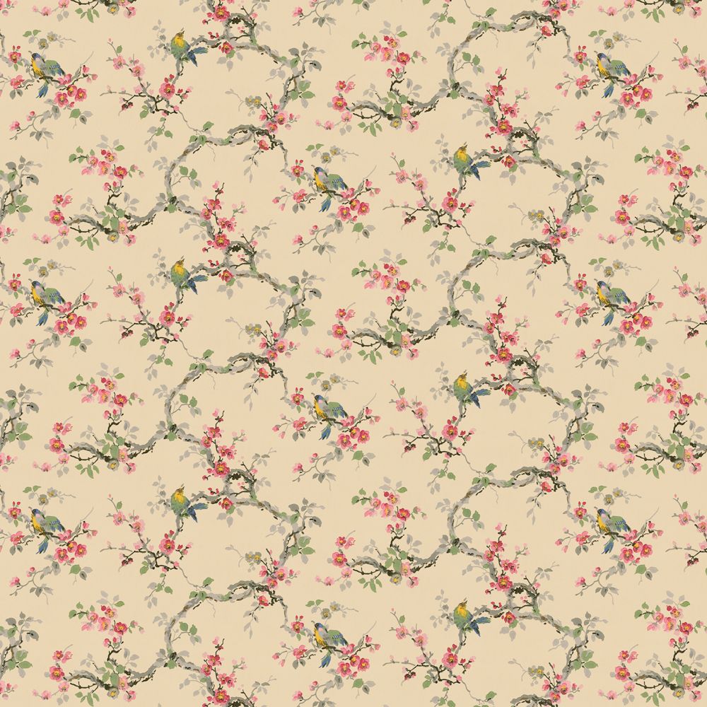 Light Cream Yellow Floral Vintage Wallpapers Wallpaper Cave