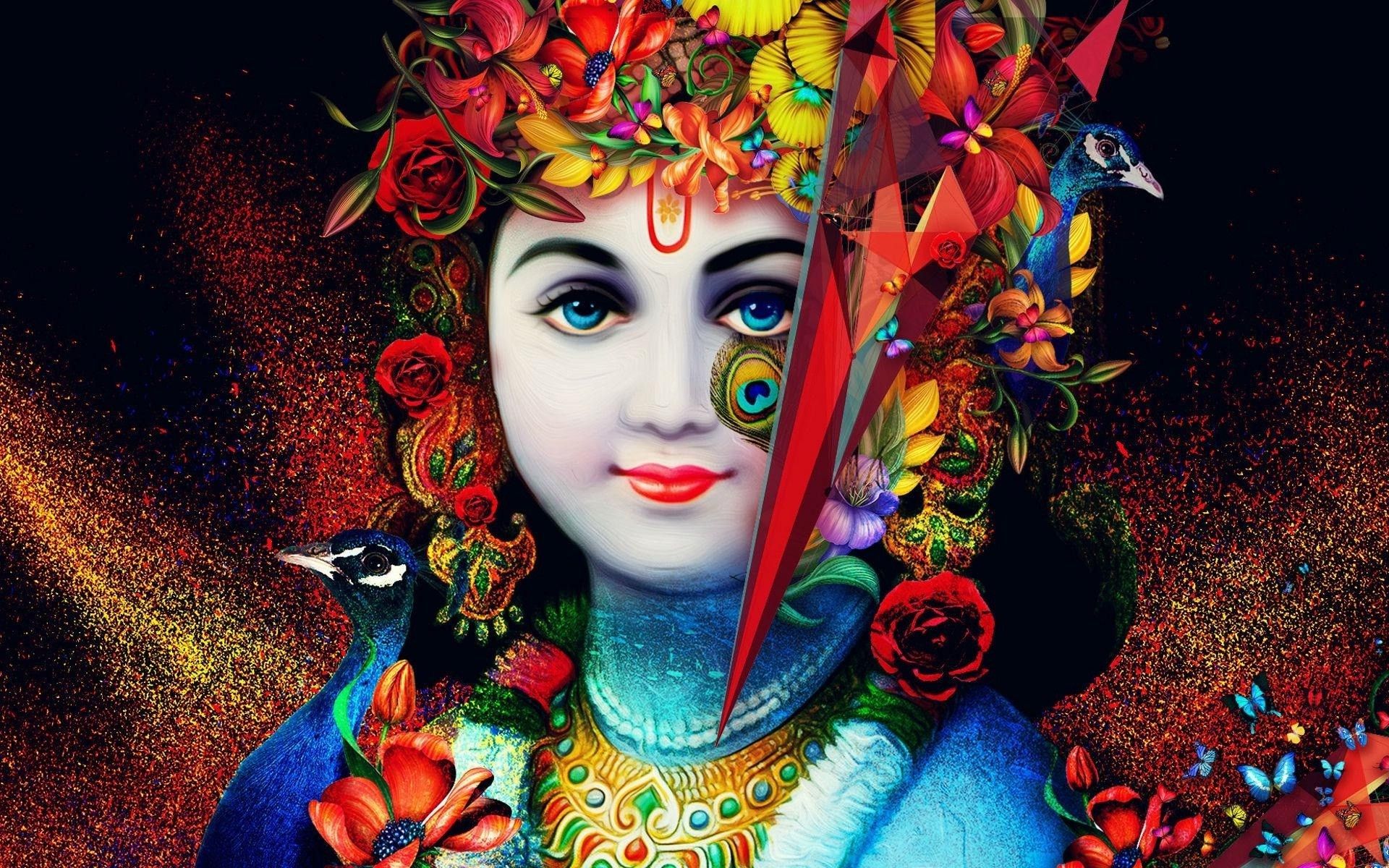 Lord Krishna 4K Wallpaper Free Lord Krishna 4K Background