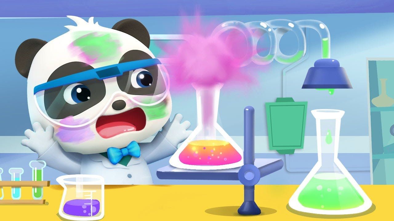 Baby Panda Inventor. Doctor Cartoon, Police Cartoon. Nursery