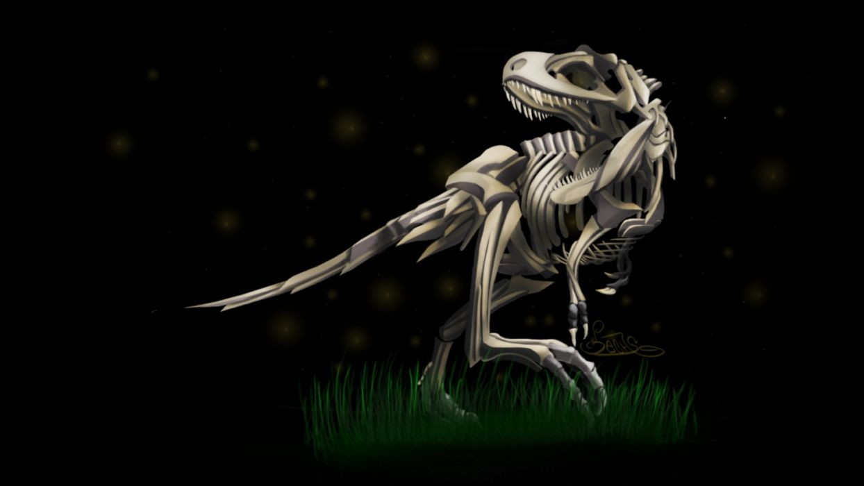 Dinosaurs skeletons Tyrannosaurus Rex wallpaperx1080