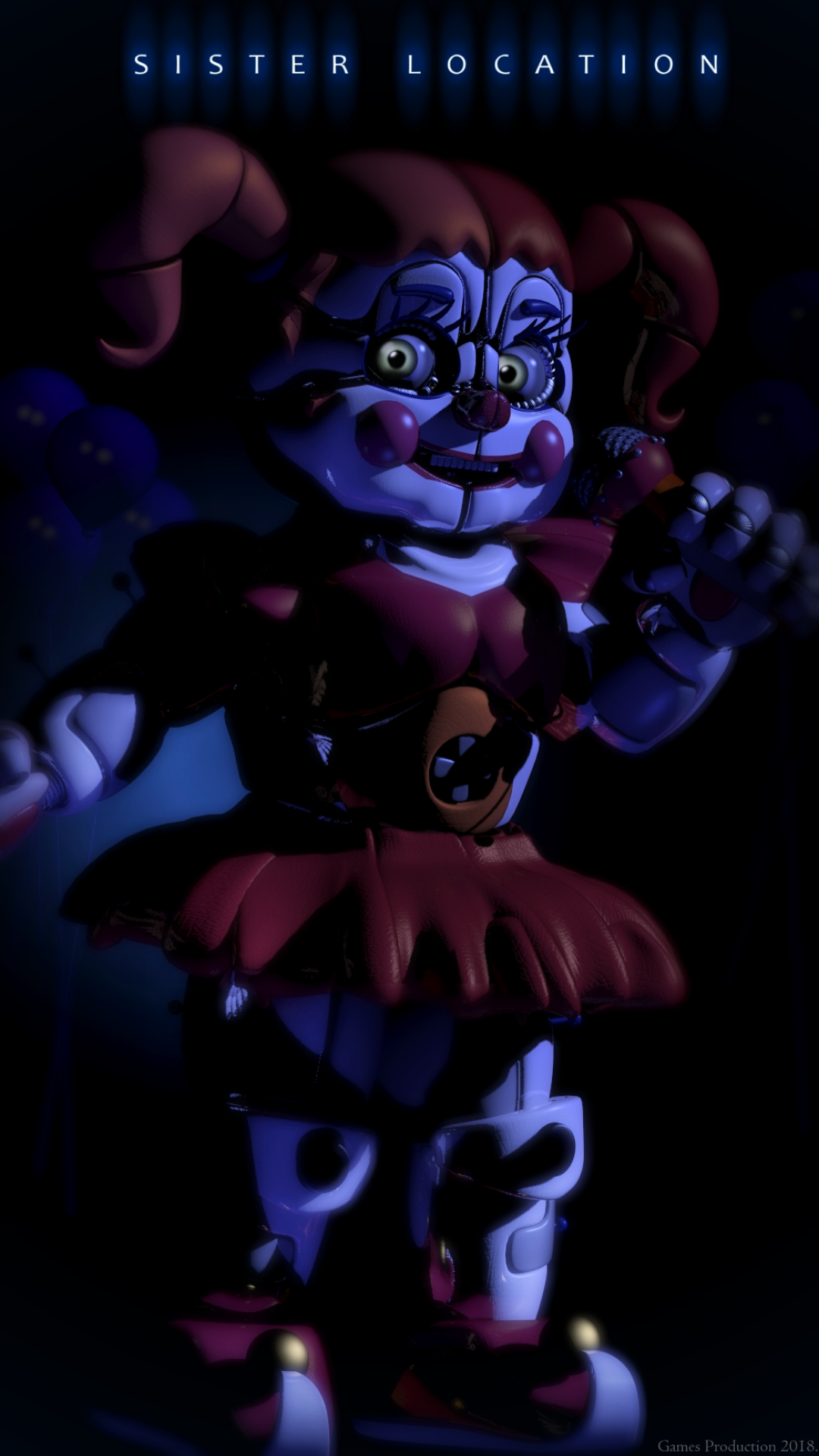 Video Game Five Nights At Freddy's: Sister Location 1080x1920