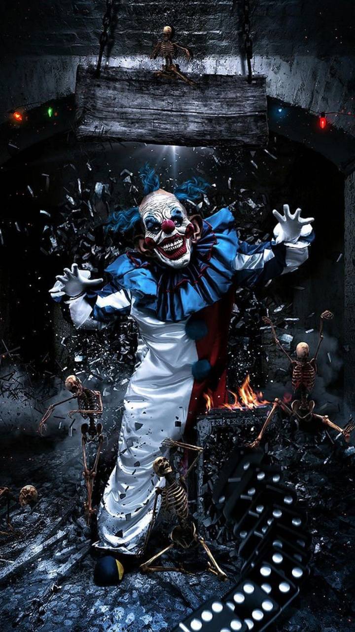 Scary clown wallpaper