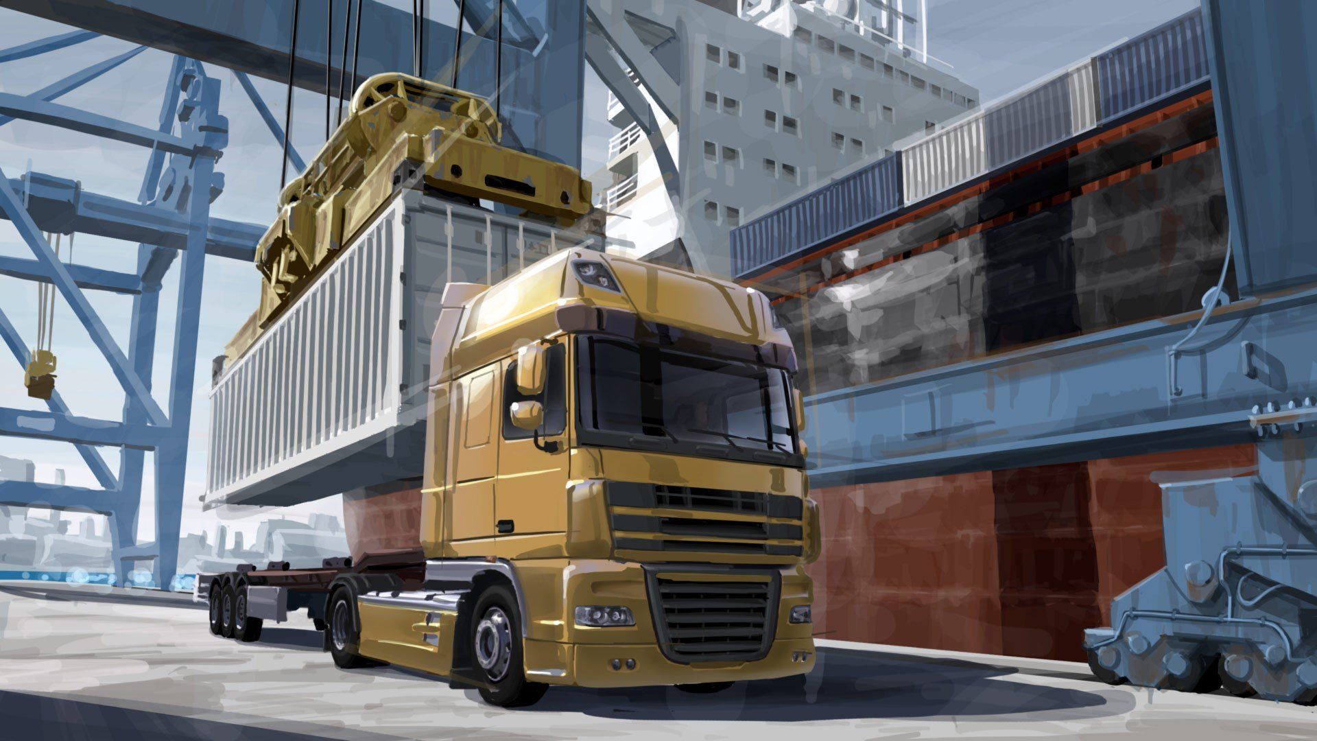 euro truck simulator, SCS Software, Trucks HD Wallpaper / Desktop