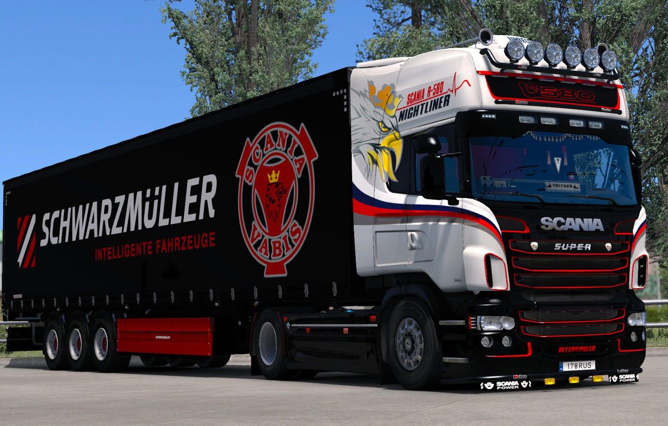 Wallpaper the game, truck, Euro Truck Simulator SCS Software