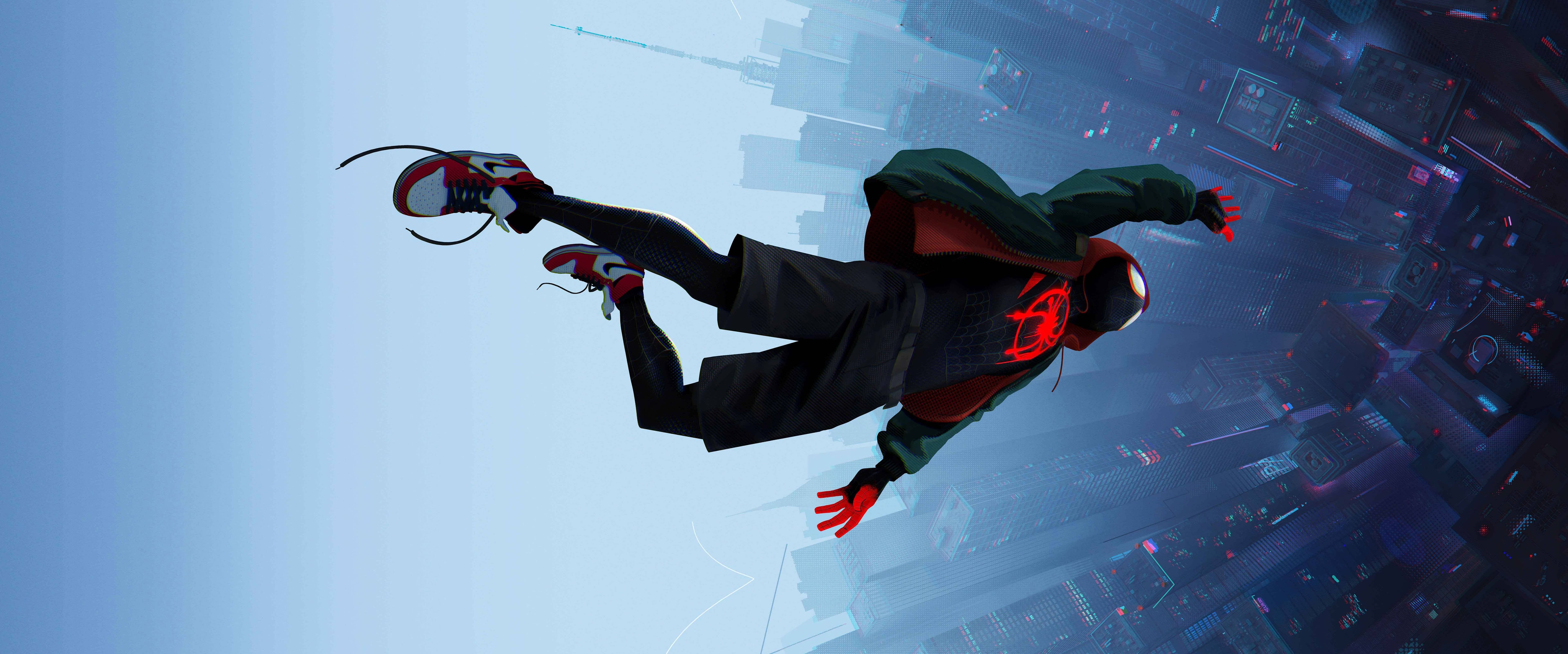 Three Into The Spiderverse Wallpaper size 3440x1440 and up