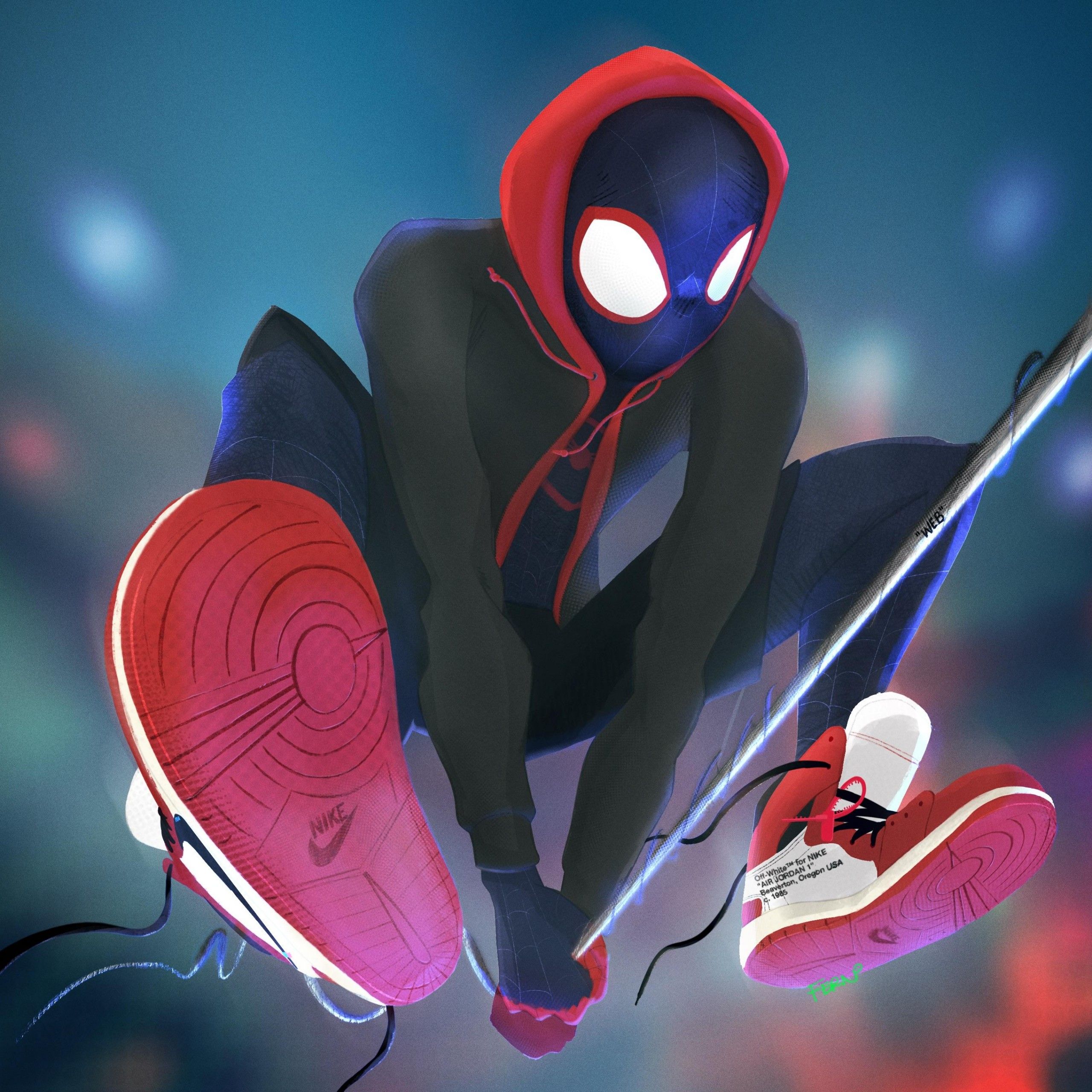 Wallpaper Spider Man: Into The Spider Verse, Marvel Comics