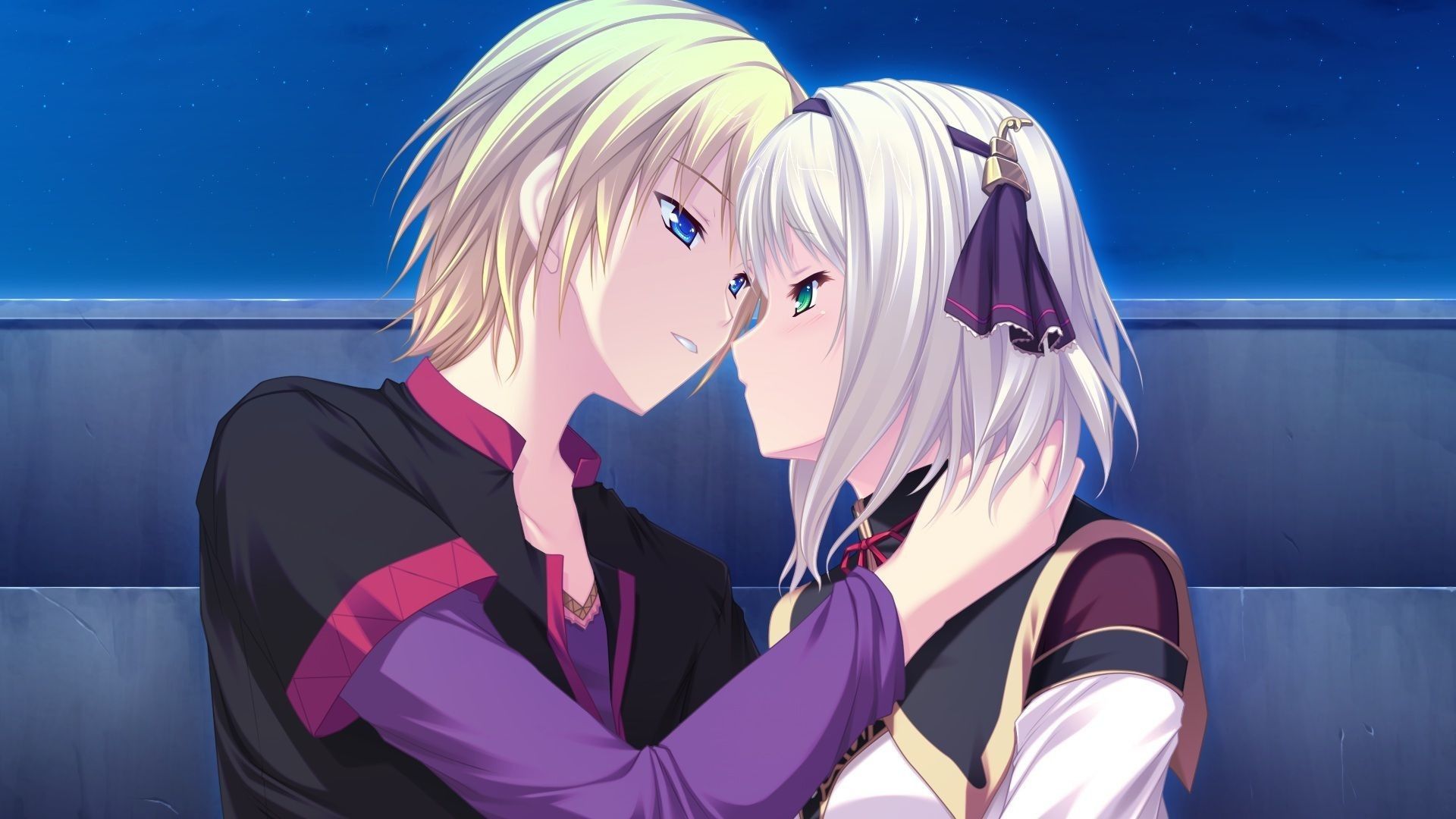 Anime couples kissing HD wallpapers | Pxfuel