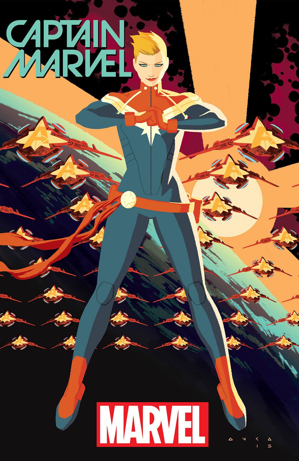 Captain Marvel Wall by Taylor Savage on FeelGrafix