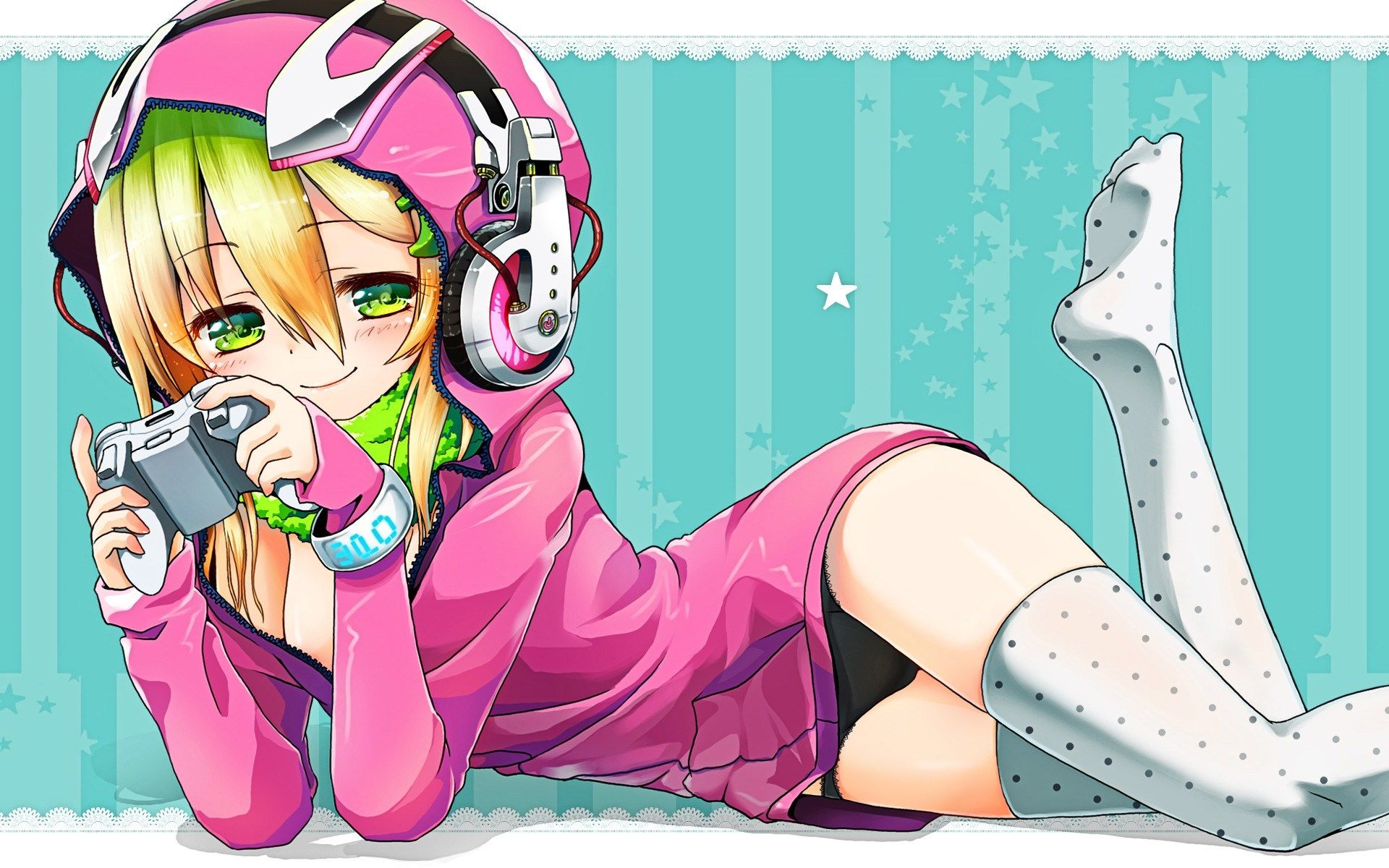 Anime Gamer Girl Wallpaper, Picture