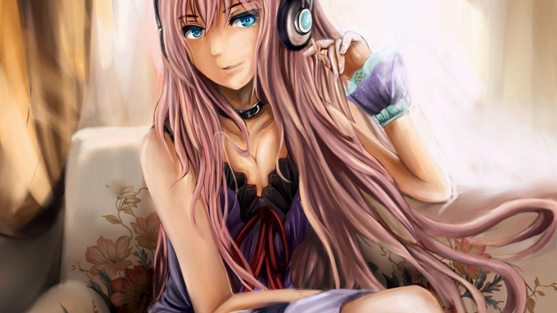 Cute Anime Gamer Girl iPhone Wallpaper HD