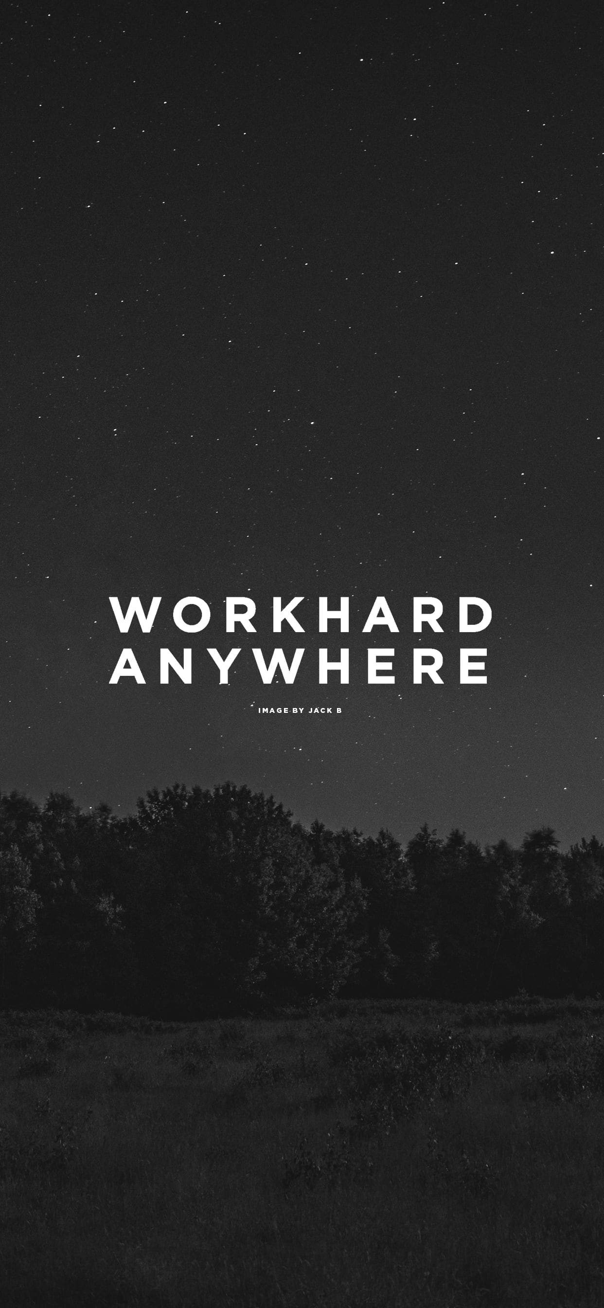 Work Hard Anywhere—White Stairs Wallpaper
