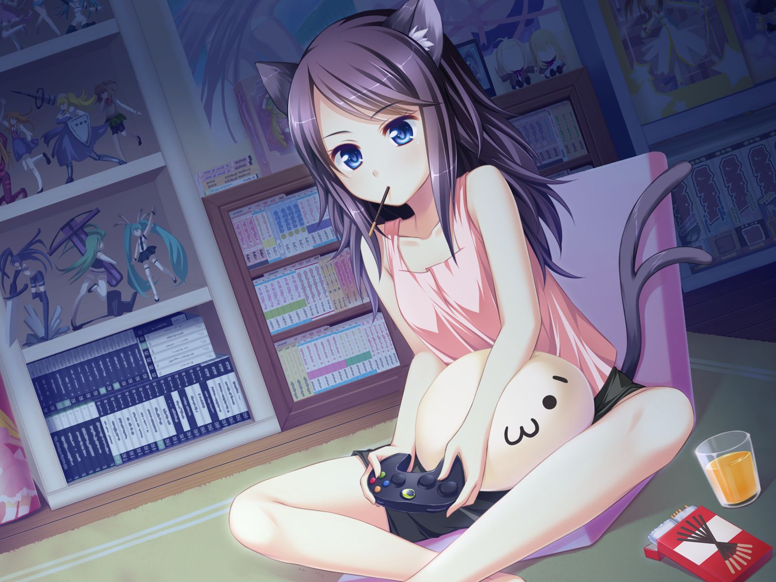 You can also upload and share your favorite anime Kawaii gamer girl wallpap...