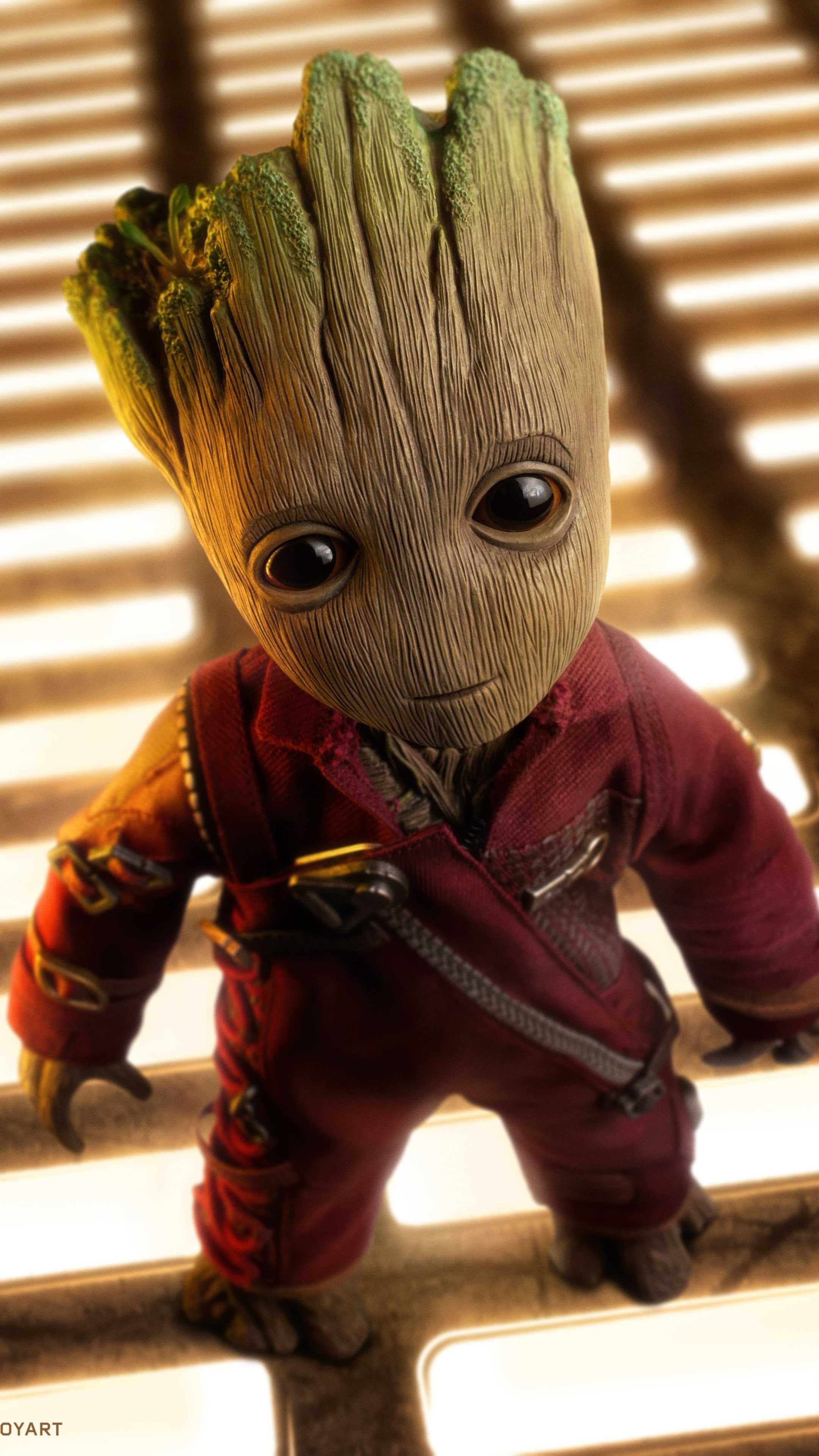 4K Baby Groot Cute HD Wallpaper (2160x3840)