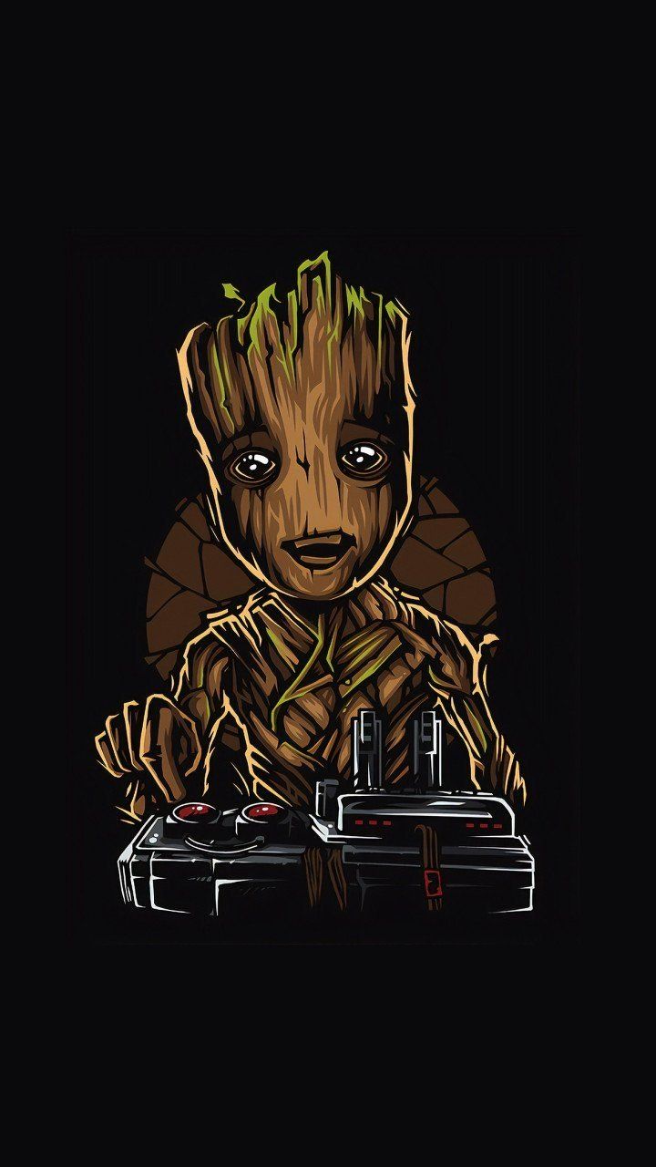 Over Baby Groot Wallpaper on HDPicture
