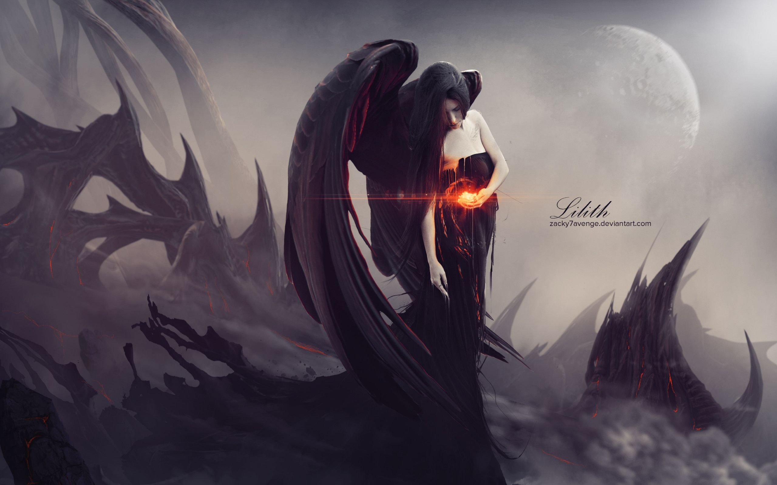 Download wallpaper: Digital art: Lilith 2560x1600