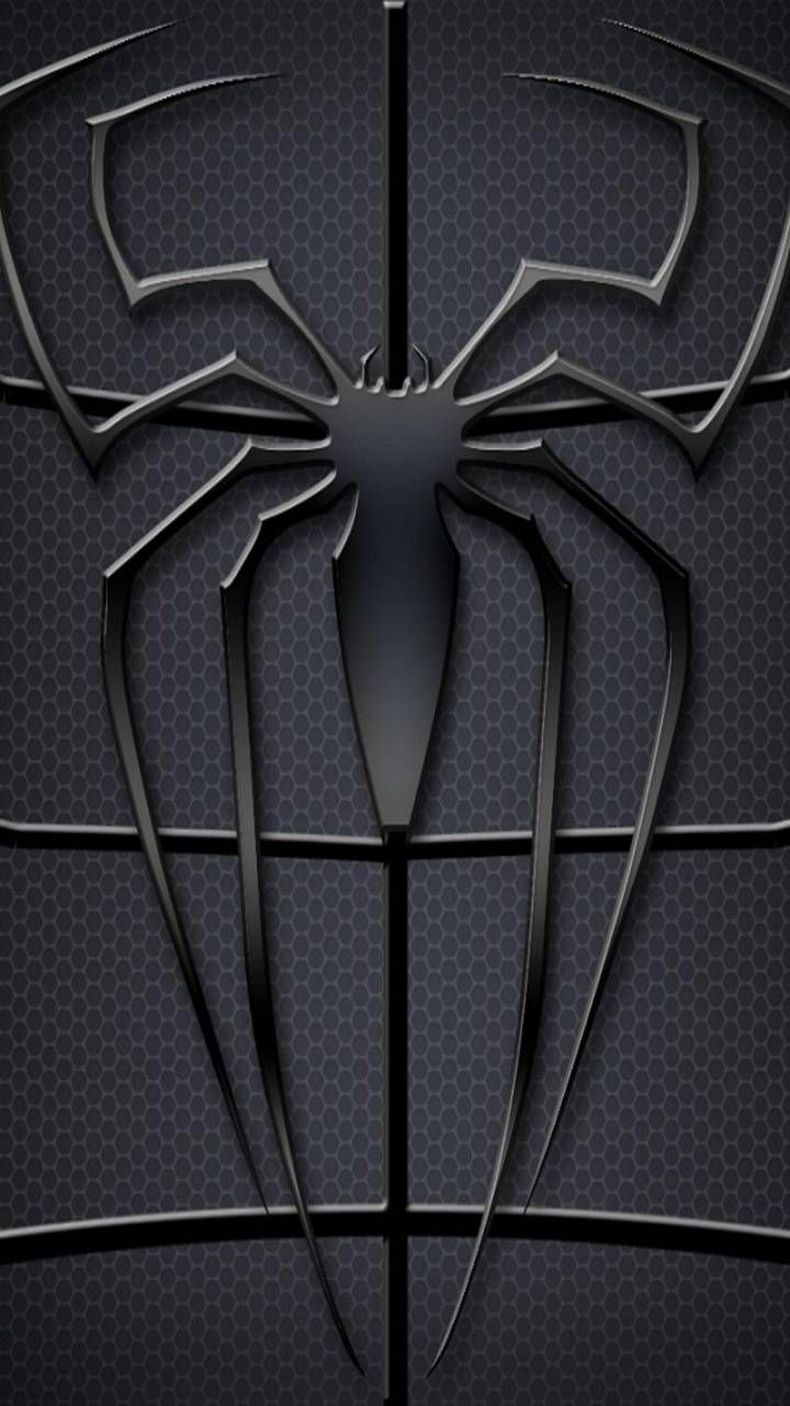black spider web wallpaper