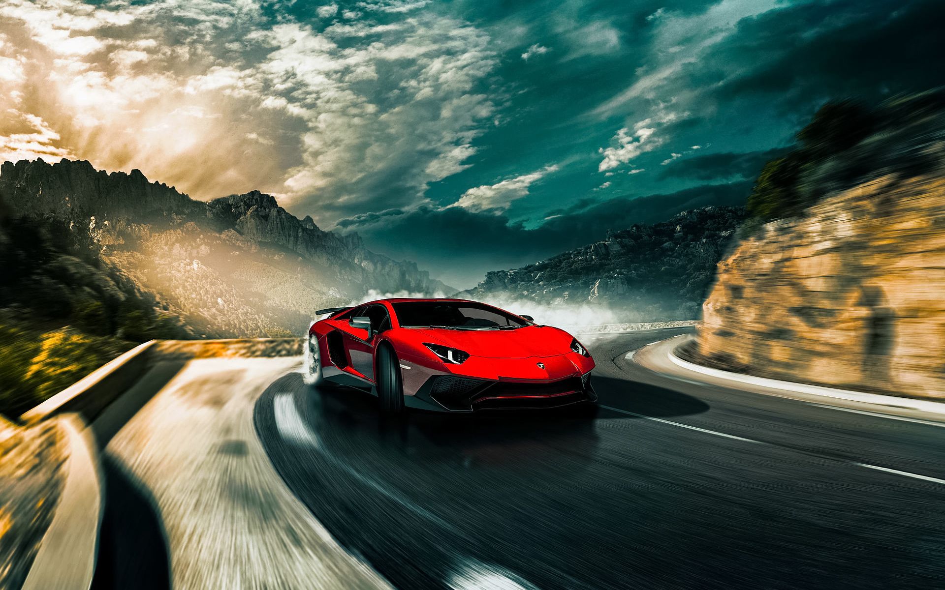 Download Red Lamborghini Aventador Car Wallpaper 66275 1920x1200